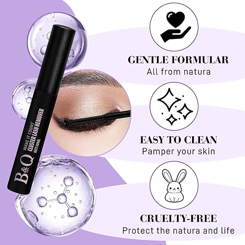 Miniatura 9 de B&Q - Extensiones de pestañas en racimo, individuales, 144 unidades, esponjosas, con efecto 3D, rizadas, de larga duración (3D01, mezcla de 10-18