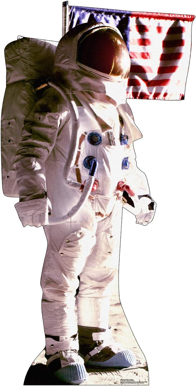 Cardboard People Astronaut on The Moon Life Size Cardboard Cutout Standup