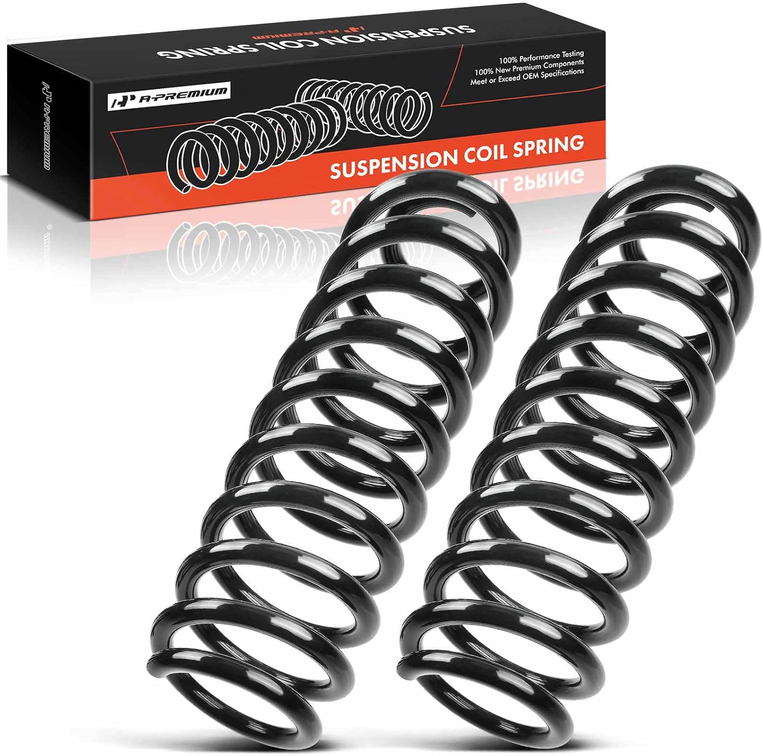 A-Premium Front Coil Springs Compatible with Jeep Grand Cherokee 2011-2020 & Dodge Durango 2011-2020, Driver and Passenger Side, 2-Pack, Replace# 68029626AF