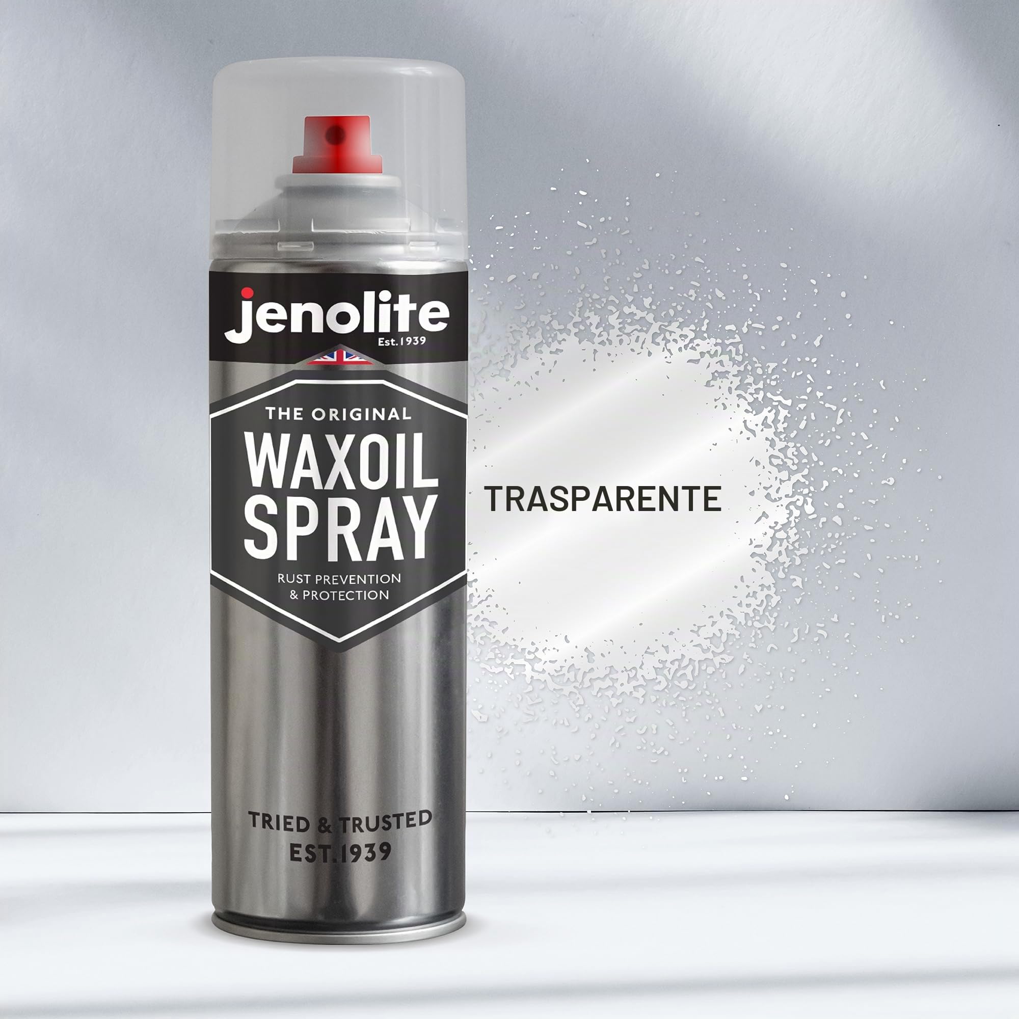 JENOLITE Waxoil Spray per la prevenzione e la protezione della ruggine | trasparente | protezione dalla corrosione per auto/bicicletta/moto | confezione da 3 x 500 ml