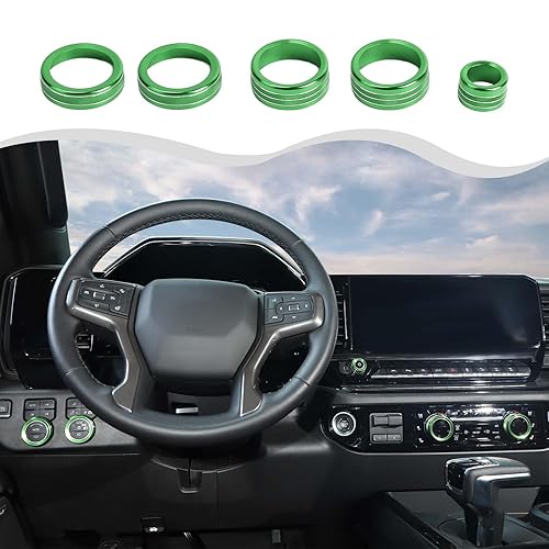 Kit de cubierta de anillo para interruptor de consola central, kit de cubierta de anillo para interruptor de aire acondicionado para Chevrolet