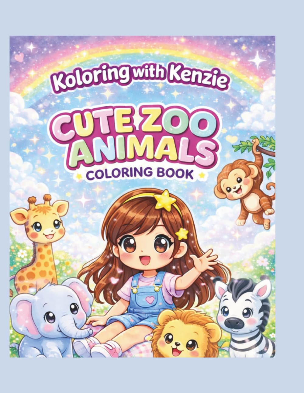 Koloring with Kenzie Cute Zoo Animals Coloring Book