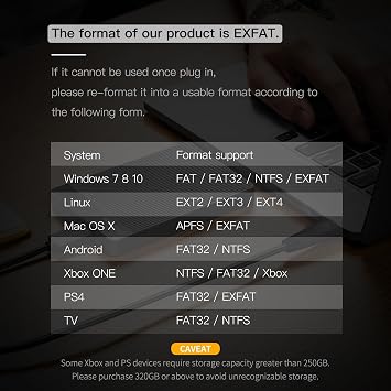 UnionSine 1TB Ultra Slim Portable External Hard Drive HDD-USB 3.0 for PC, Mac, Laptop, PS4, Xbox one, Xbox 360-(Black)