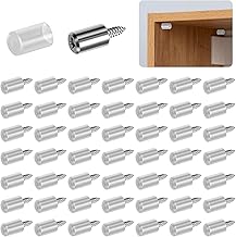 50 Pieces Wooden Shelf Brackets with Rubber Sleeve Shelf Brackets Pins Shelf Supports for Bookcases Cabinets Wine Cabinet Shoe Cabinet