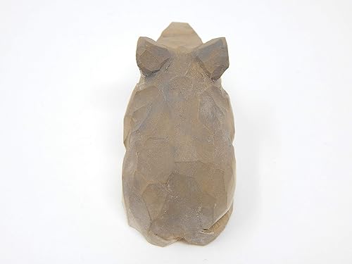 Miniatura 8 de Ratón hecho a mano de madera figura de campo casa rata ratones mascota criatura miniatura roedor arte tallado animales pequeños coleccionables