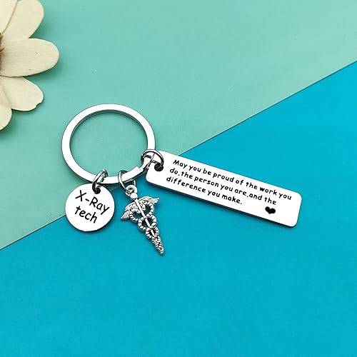 Miniatura 2 de X-Ray Tech Gift Radiographer Regalo de agradecimiento Llavero Radiógrafo Llavero Radiología Tecnólogo Regalo de Apreciación Joyería Radiología