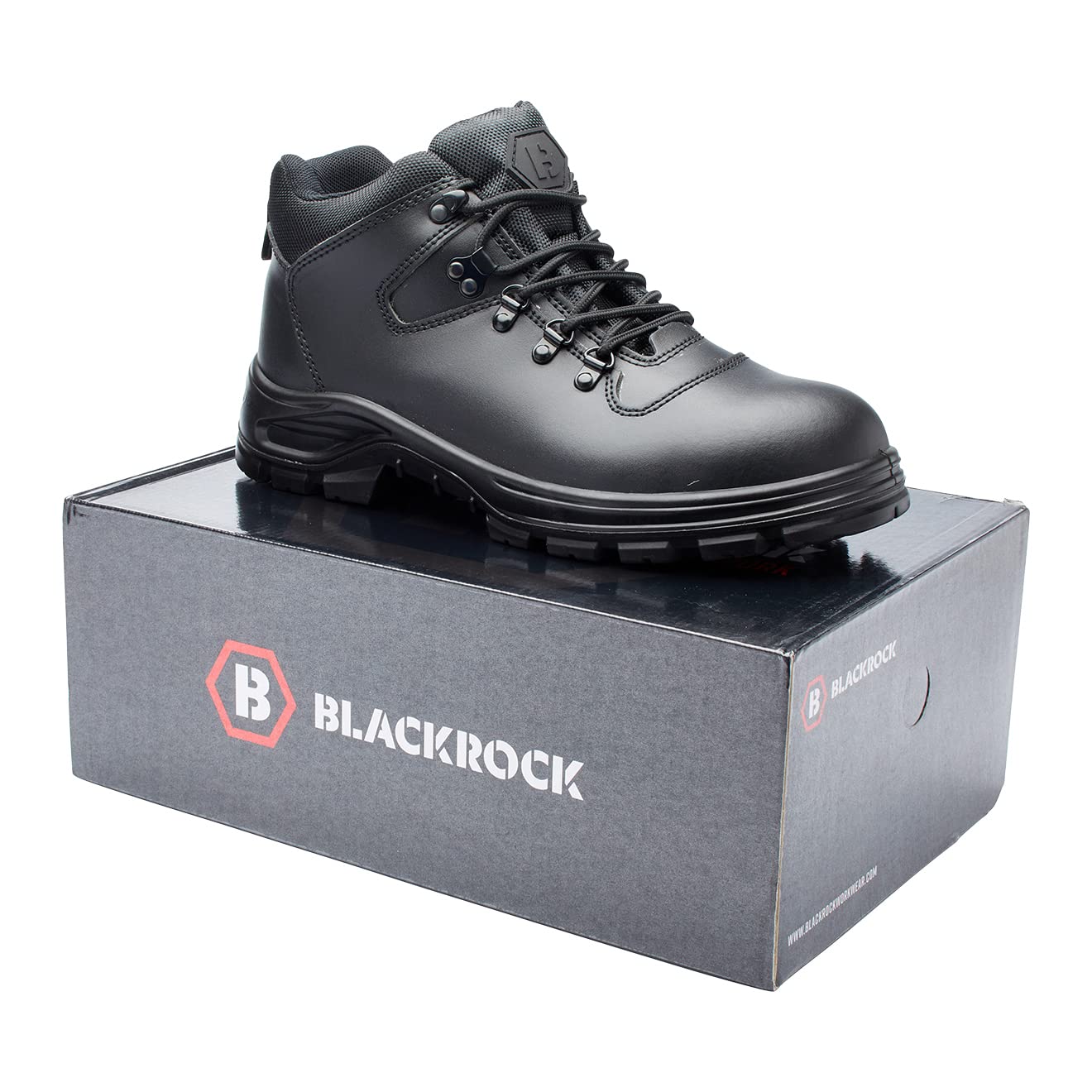 Blackrock Oakland wasserdichte Sicherheitsstiefel, schwarzes Leder