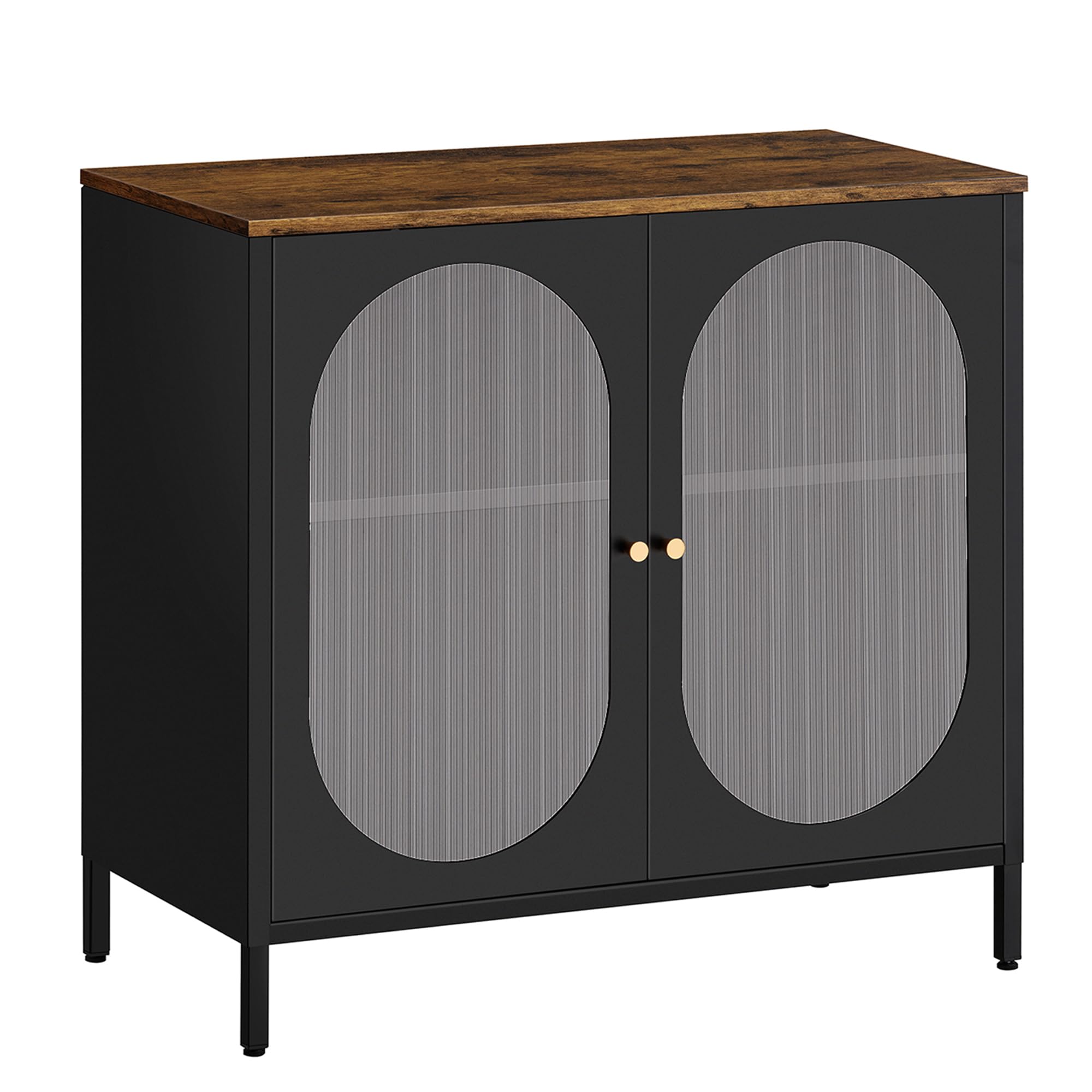 LAND·VOI スチールキャビネット 木製天板 2段 扉付き収納棚 ブラック Amazon.co.jp: LAND·VOI スチールキャビネット 木製天板 2段 扉付き