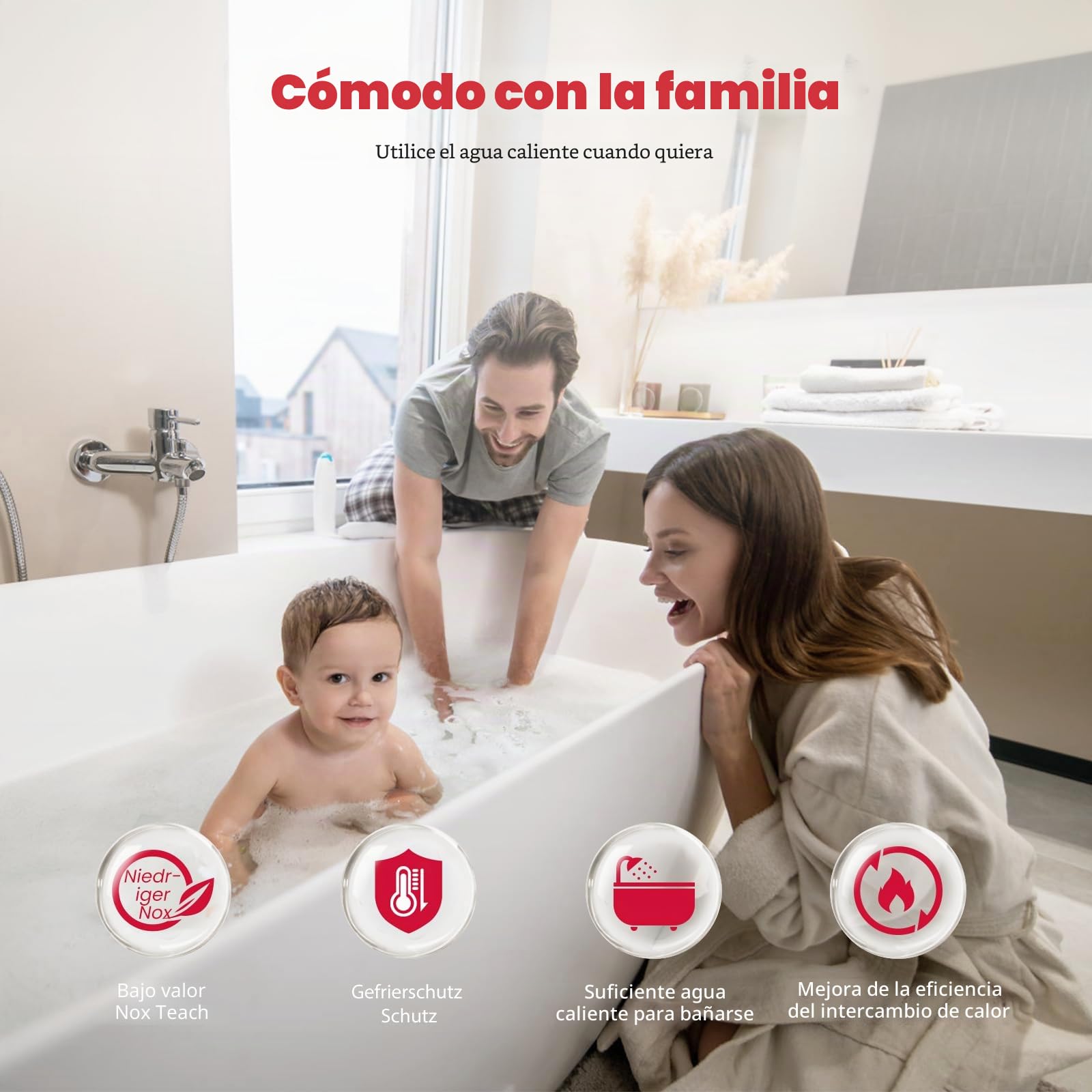 GASLAND Gasmart C - Calentador de agua a gas doméstico de 12 L, GS318LP propano/butano instantáneo (28-50 mbar, interior, bajo NOx, caldera de gas sellada para baño, cocina, cuarto de lavado