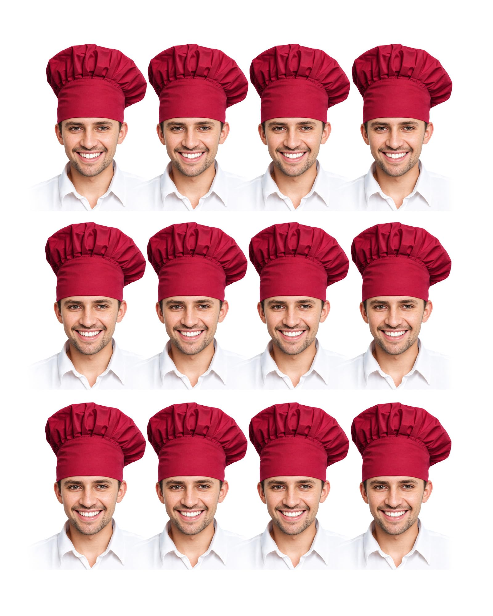 Xeoxarel Chef Hat for Men/Women, Baker Kitchen Cooking Cap