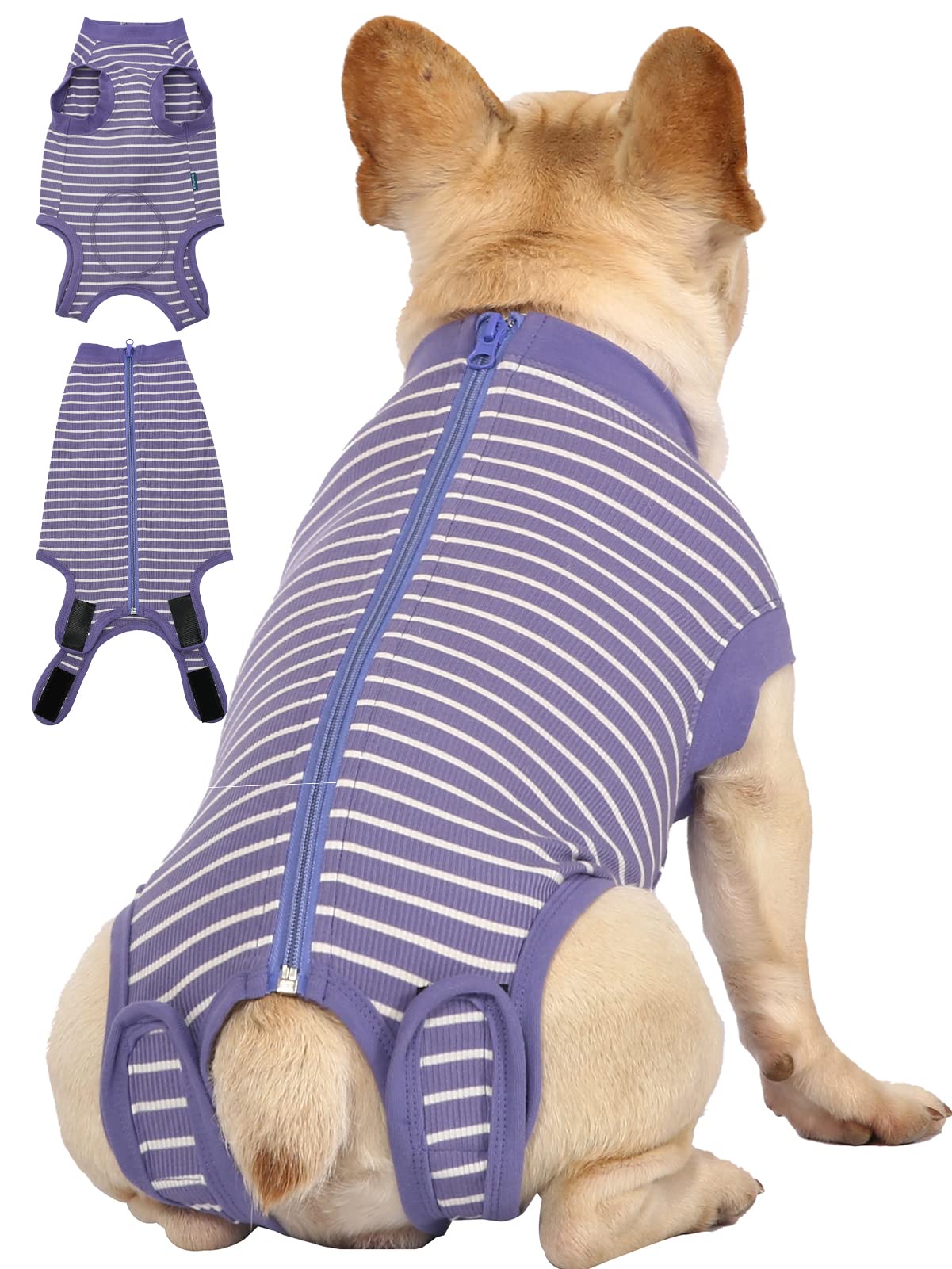 Dog Surgery Recovery Suit - After Spay, Abdominal Wounds Post Surgical Recovery, Anti Licking Breathable Dog Onesies for Small, Medium & Large Pet,