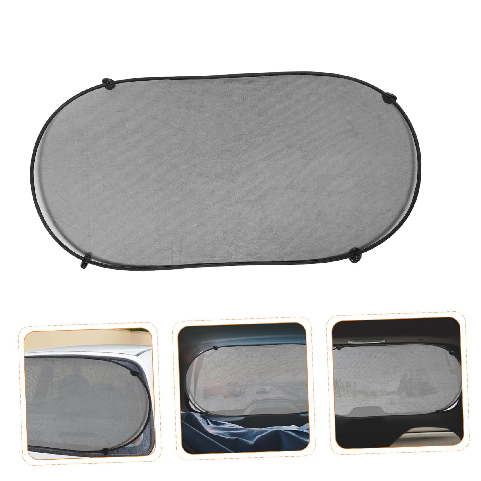 6 Pezzi Parasole Rete per Finestrino Auto con Ventose Tendine Parasole Posteriori per Privacy e Isolamento Termico Protezione Solare per Parabrezza Retro di Auto e Camion