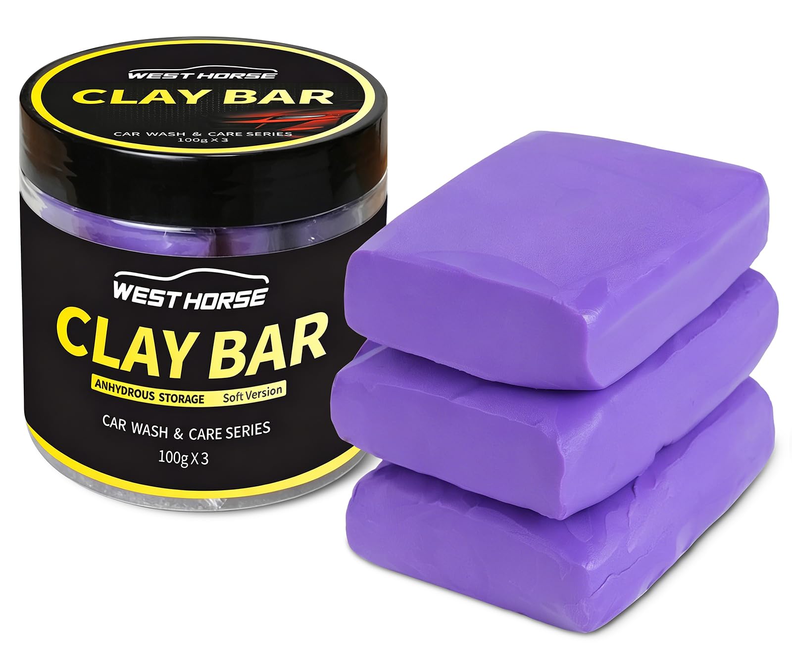 West Horse Clay Bar 3 Pack