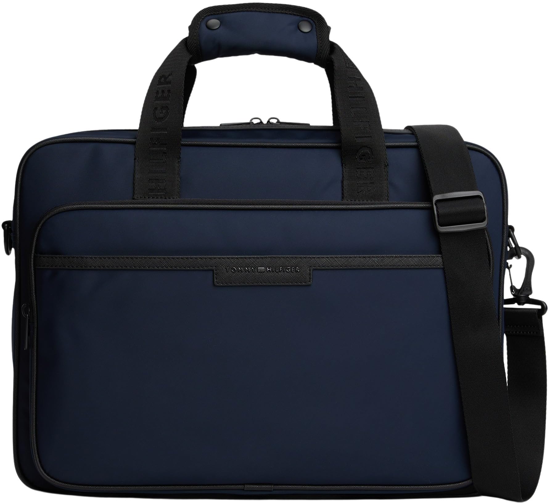 Tommy Hilfiger Herren Laptoptasche Repreve mit Trolley-Riemen, Blau (Space Blue), Einheitsgröße