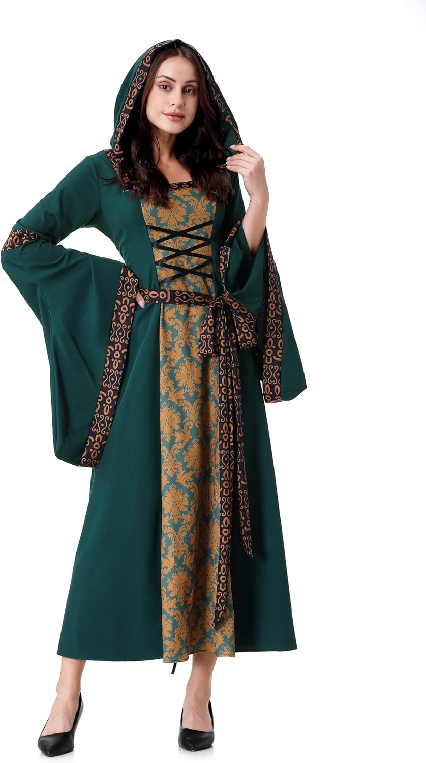 Colorful House Womens Medieval Renaissance Princess Retro Gown Cosplay Costume Dress - Image 4