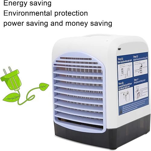 Miniatura 4 de Aire acondicionado móvil, aire acondicionado móvil 5 en 1, enfriador purificador de aire, mini ventilador de refrigeración de aire de escritorio,