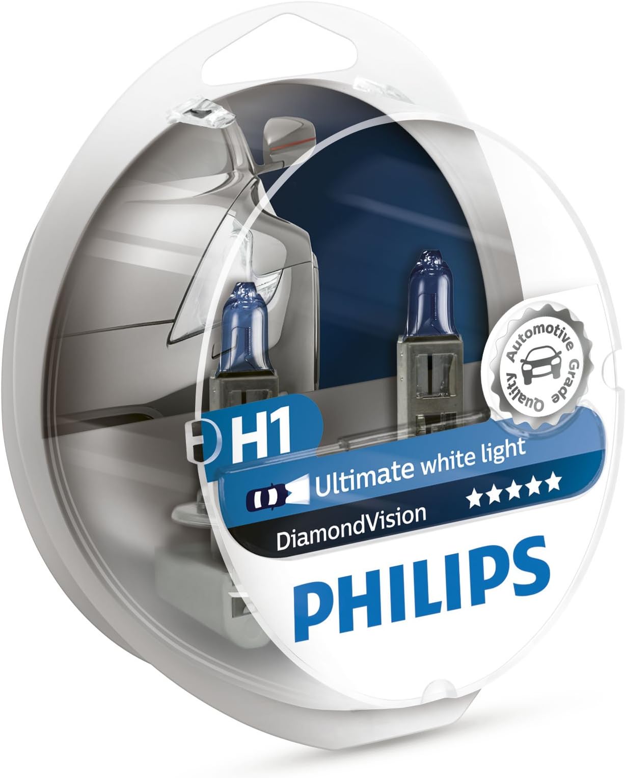Diamond Vision H1 5000K Ultimate White Light 12V 55W (Pack of 2) 12258DVS2