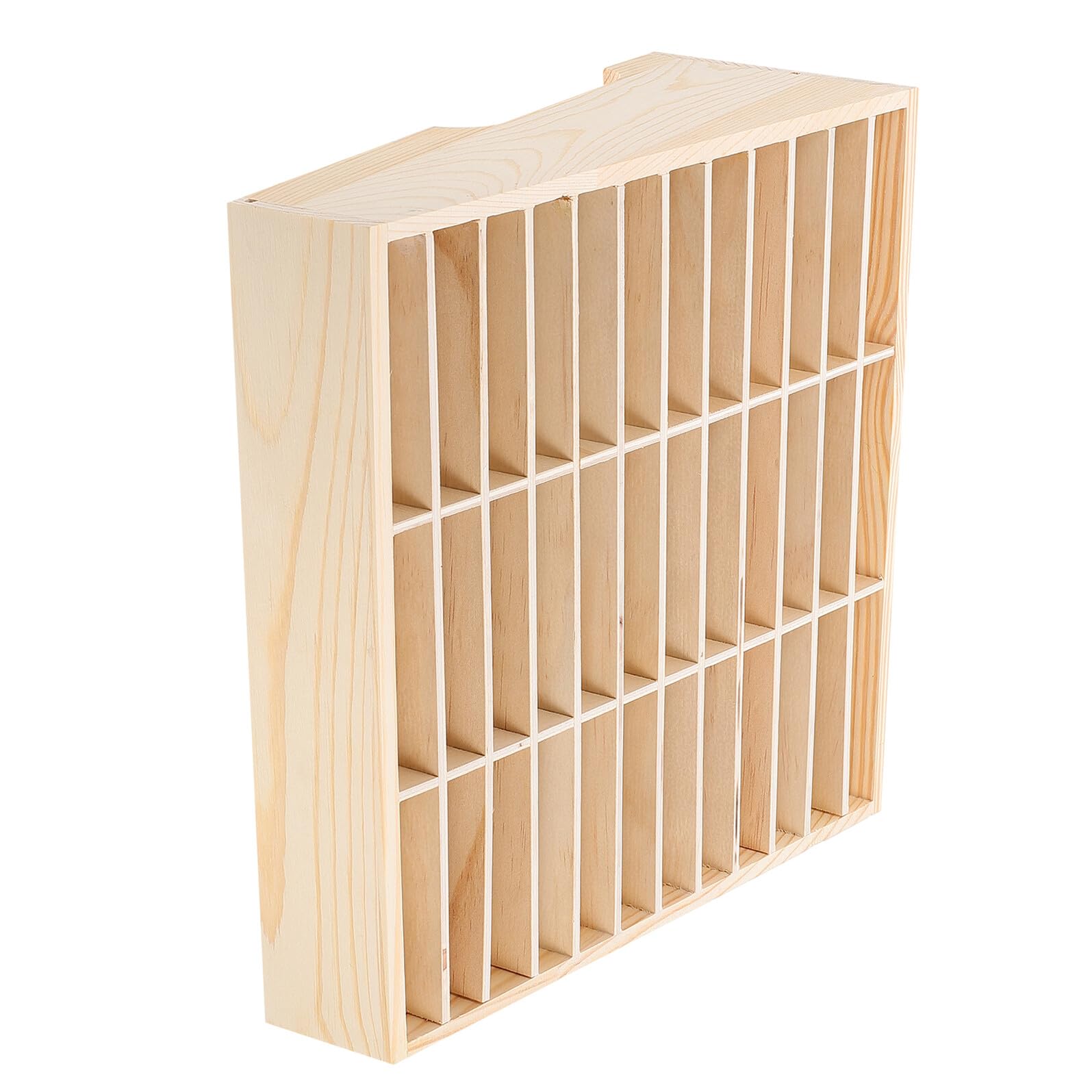 Scatola Portaoggetti per Cellulare in Legno Multi-grid | Organizer da Scrivania, per Aula e Laboratorio, Utile anche Piccoli Oggetti