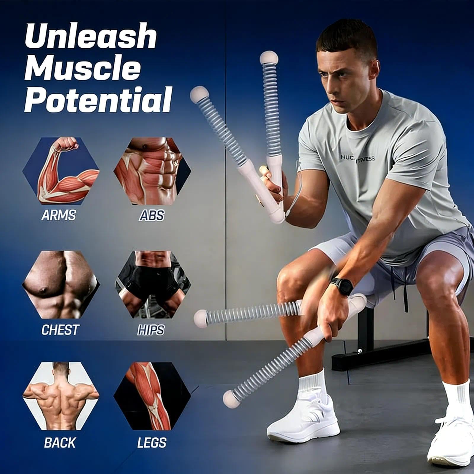 Corde da combattimento regolabili senza corde 2026, corda da allenamento ponderata senza fili, 1,4 kg, per palestra domestica, attrezzatura portatile per esercizi HIIT, forza e allenamento