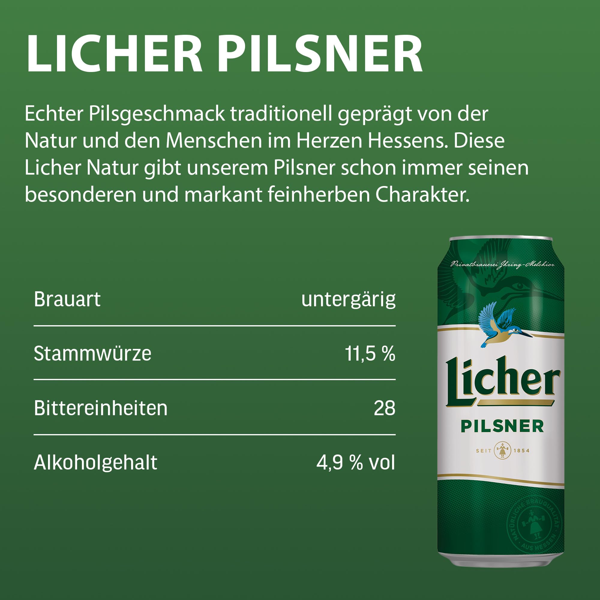 Licher® Pilsner - Dosen-Bier (24 x 0,5 l)
