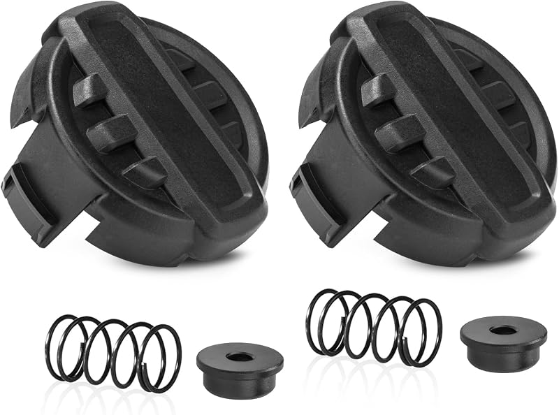DWO1DT995 Weed Trimmer Head Replacement for Dewalt String Trimmer Head Part | Dewalt Weed Wacker Head with Weedeater Cap and Spring, Dewalt Weed Trimmer 20V Parts DCST922P1 DCST922B DCST972X1 (2 Pack)