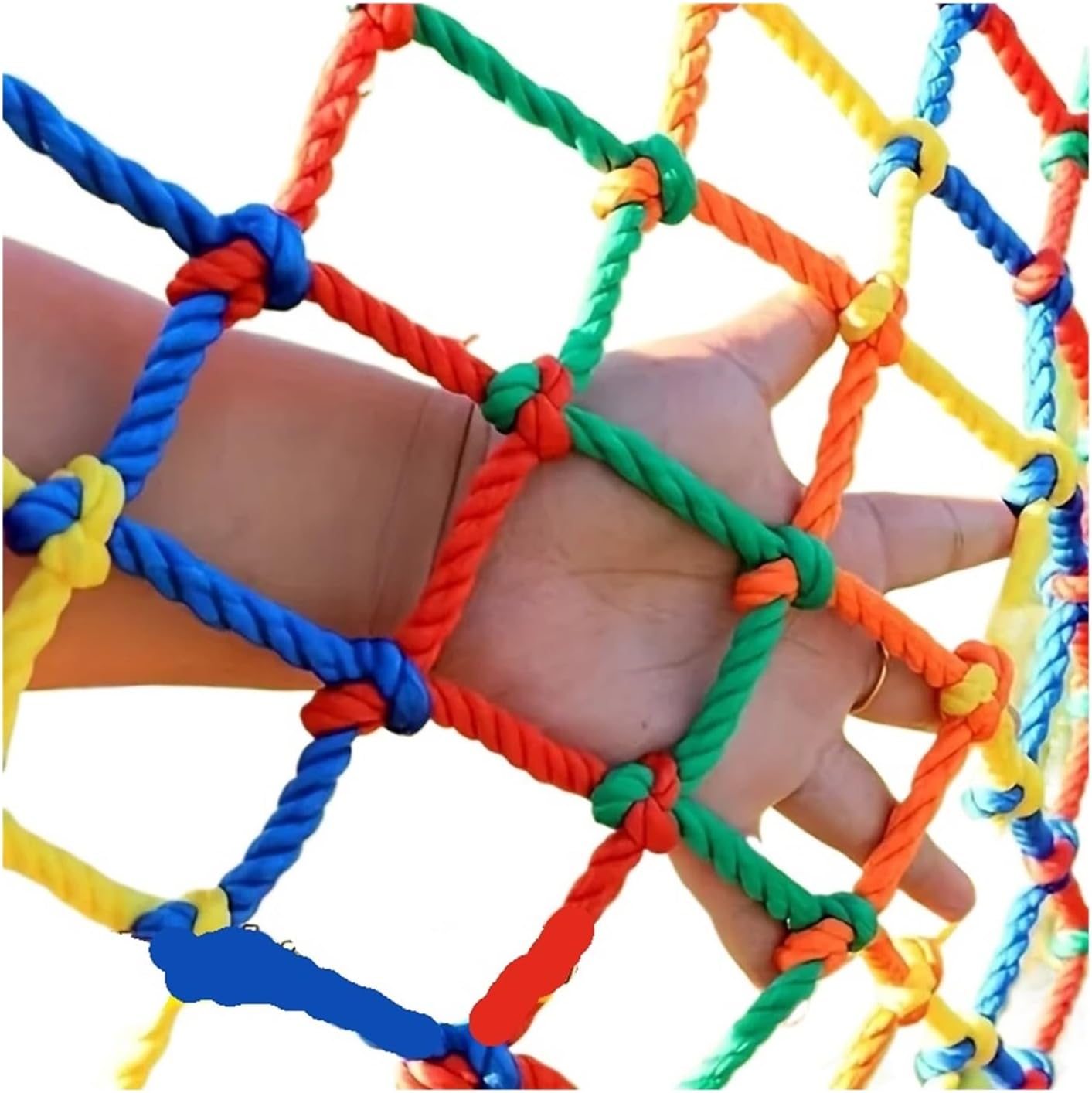 Multipurpose Colorful Nylon Net Protective Mesh Suitable for Poultry Farming Indoor Outdoor Decoration Home Wall Decor Stadium