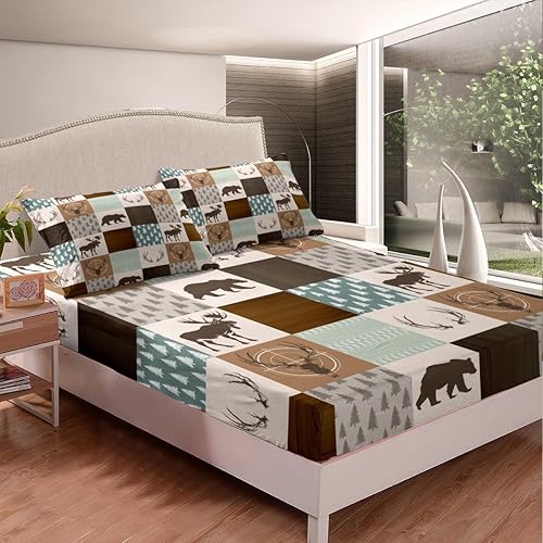 Miniatura 9 de Castle Fairy Wild Lion - Sábanas de cama para parejas, tamaño Queen, corona dorada de microfibra cepillada de lujo con sábana bajera plana de