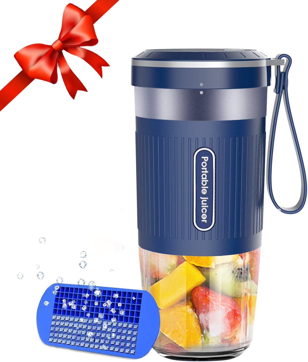 Portable Blender, Cordless Personal Blender Juicer, Mini Mixer, Waterproof Smoothie Blender With USB Rechargeable, BPA Free Tritan 300ml, Home, Office, Sports, Travel, Outdoors