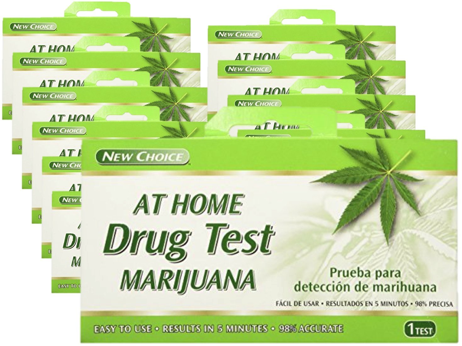 Marijuana Home Drug Test, 12 Kits by New Choice, Easy Results in five mins, 98 Accurate Bundle
