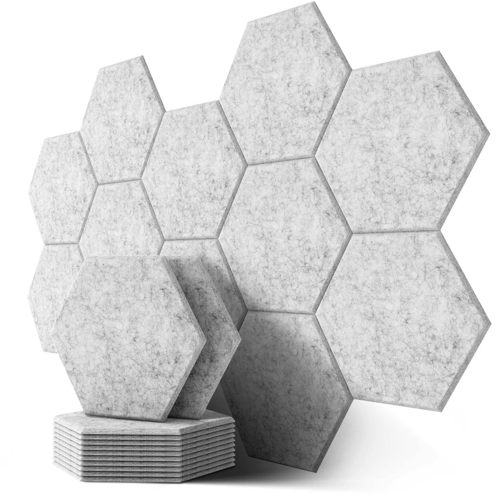 Pannelli Fonoassorbenti Autoadesivi 12 Pezzi 30x30 Cm - Alta Densità Per Isolamento Acustico Pareti - Foto 6