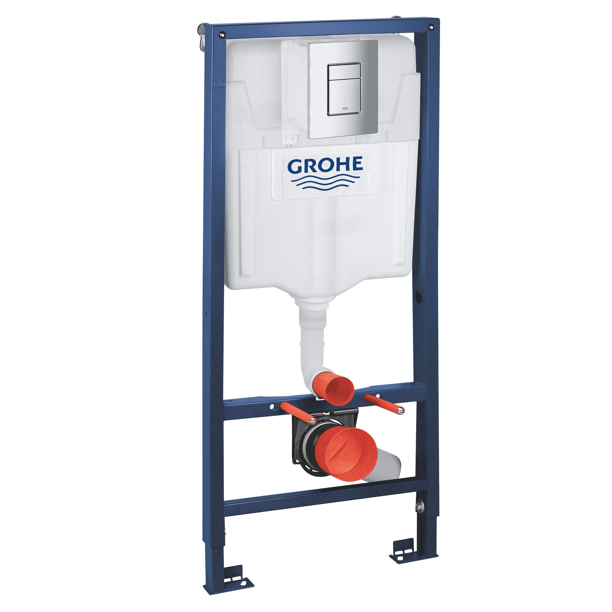 GROHE Rapid SL Pack 3 en 1 pour WC, hauteur d'installation 1, 13M Chromé 39587000 (Import Allemagne)