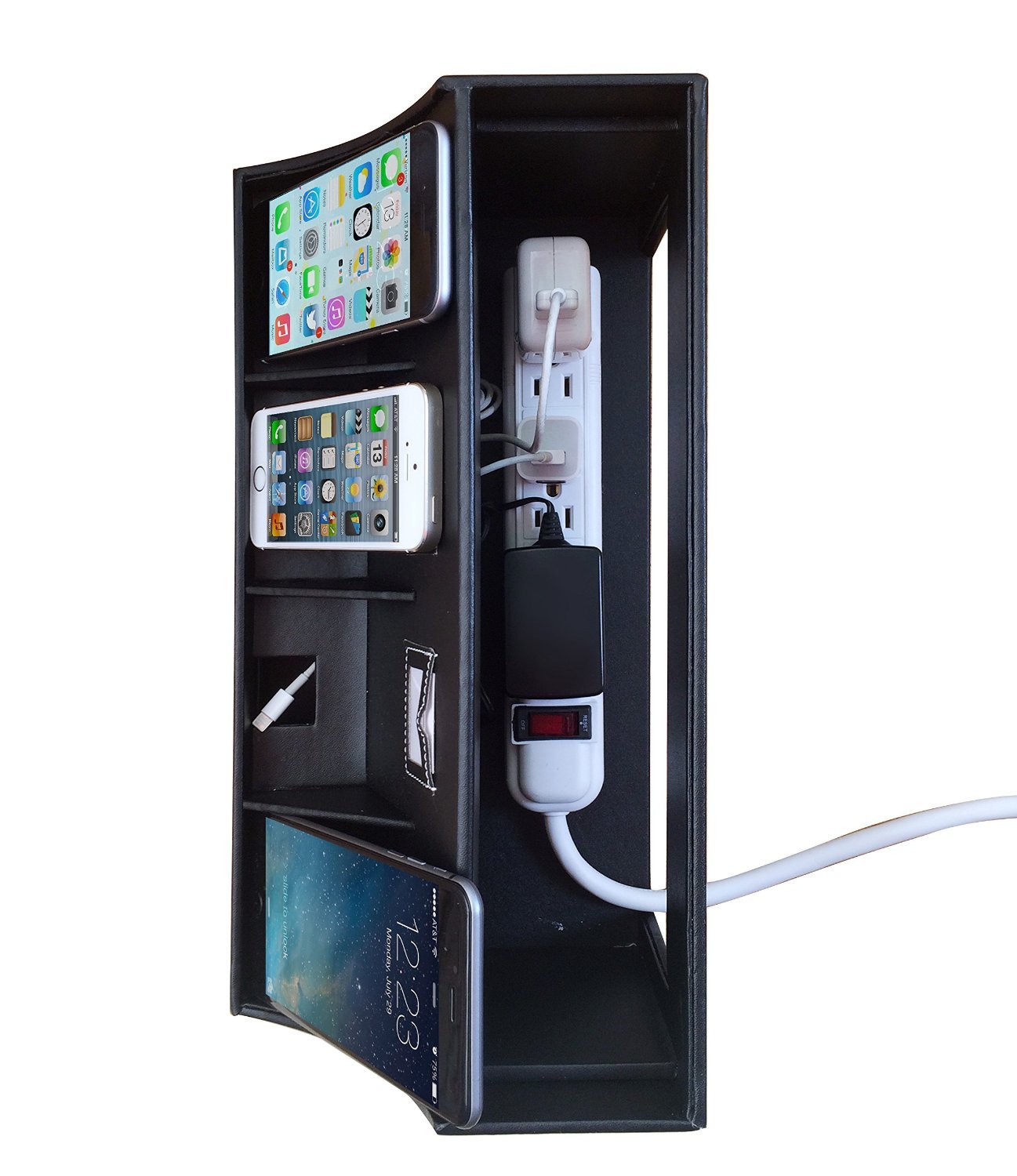 G.U.S 4 Dock Smart Phone Charging Station and Valet Universal Organizer