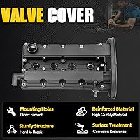 Vista 5 de Cubierta de válvula de motor compatible con Chevy Aveo Optra 2005 Pontiac Wave 1.6L Reemplazo 96473698 96473 964-73-698