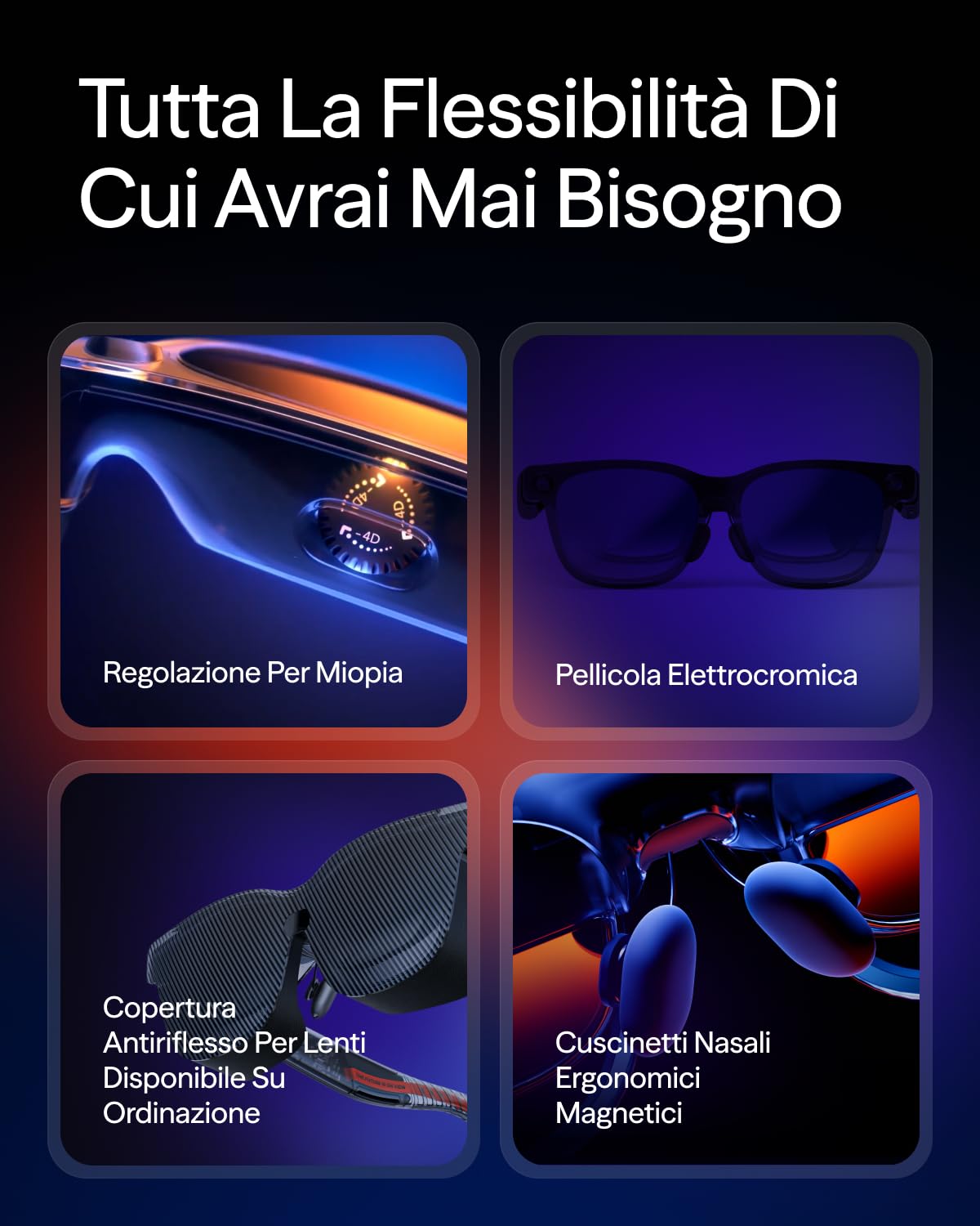 VITURE Luma Ultra Occhiali XR, 152'' 1500 Nits Occhiali AR 6DoF, 52° FOV, 2D in 3D, Film Elettrocromico, Occhiali Gaming per iPhone 17/16/15, PS5, PS4, Switch 2, Android, Mac, PC