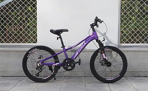 Weerock 20 Inch Kid's Mountain Bike Mtb Shimano 7 Speeds Aluminium Alloy Frame Bicycle For Boys Girls,Youth,Purple #TOP6