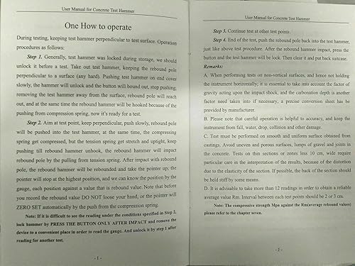 Miniatura 5 de Probador de martillo, probador de martillo de impacto de hormigón portátil HT225B Resiliómetro martillo Schmidt (plata)