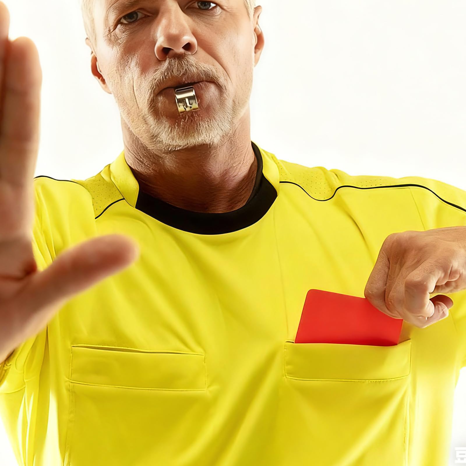 Nogeqi Zestaw 2 kart sędziów piłki nożnej, zielono-żółta, czerwona kartka, Schiri czerwone i żółte kartki do gry w piłkę nożną