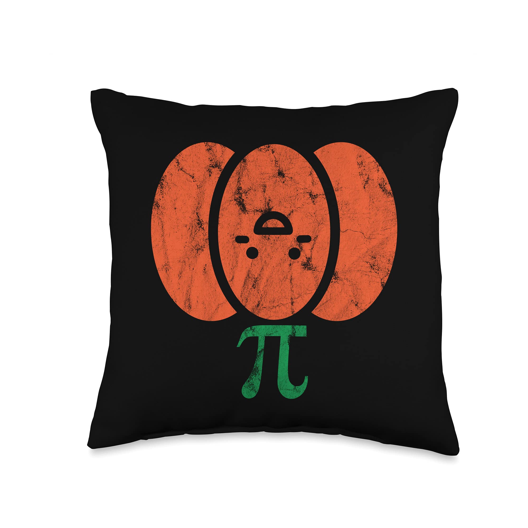 Witty Pumpkin Pi Halloween T-Shirt Women Men Throw Pillow, 16x16, Multicolor