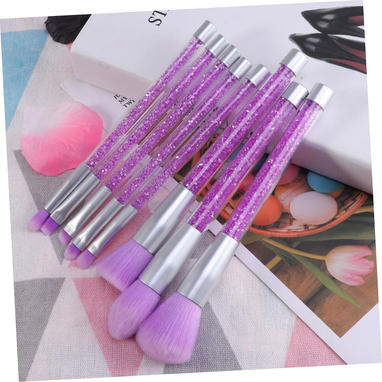 DOITOOL -teiliges Elegantes -pinsel-set mit Pailletten und Strass-griff Kosmetikpinsel für Damen Natürliches für Den Täglichen Gebrauch Damen
