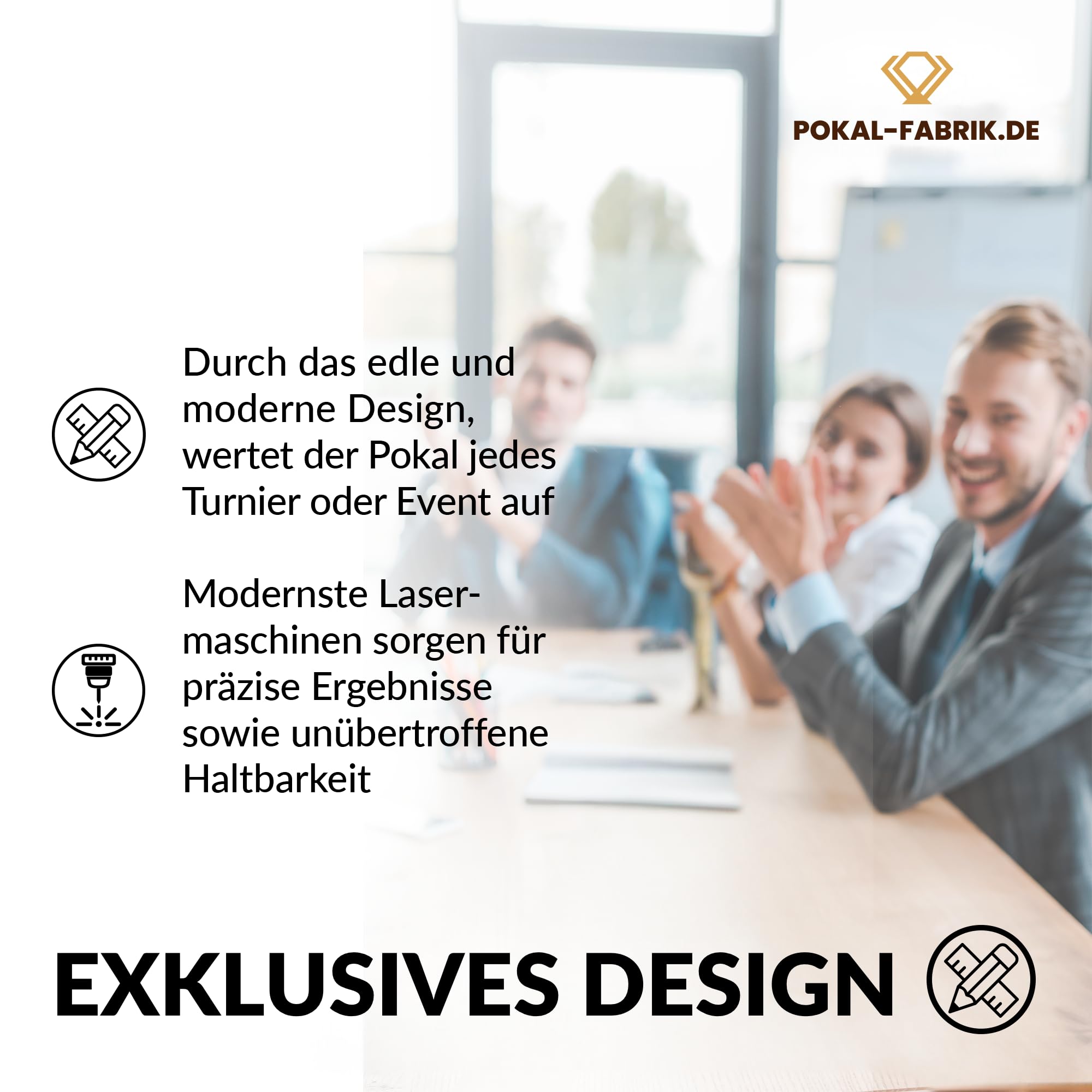 Pokal-Fabrik Pokal mit Gravur Wunschtext – Silber & Blau Trophäe mit Sportart Emblem nach Wahl – Personalisierte Auszeichnung für Fußball WM & Sport Events – 32/33,5/35,5 cm inkl. Marmorsockel