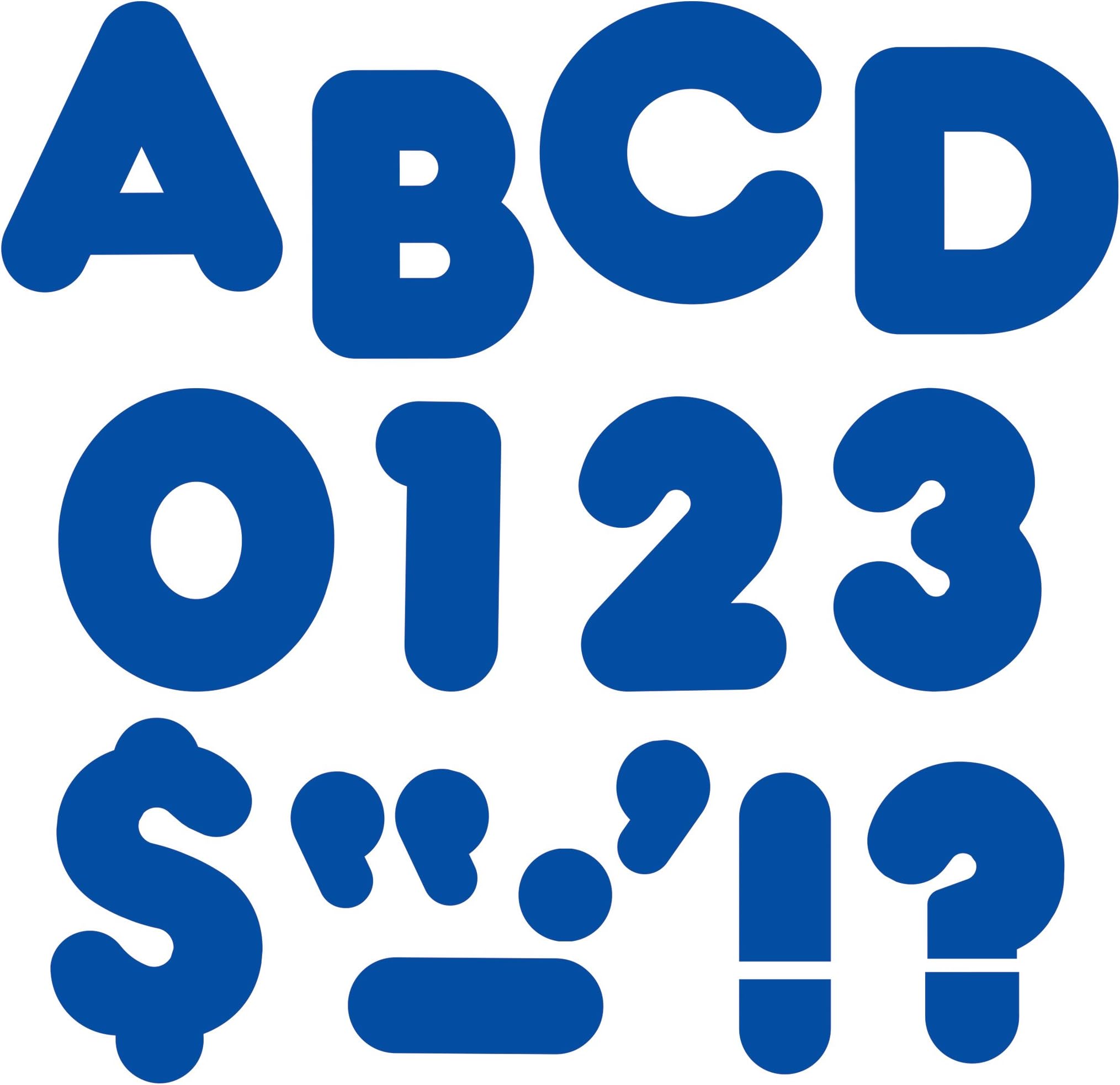 TREND enterprises, Inc. Royal Blue 4" Casual Uppercase Ready Letters