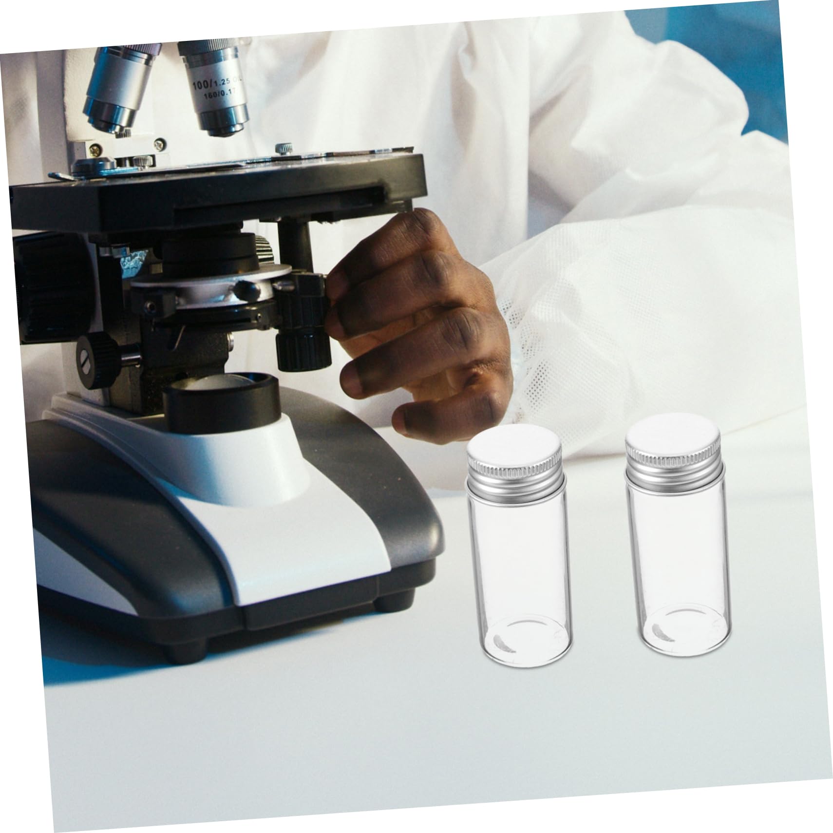 Healeved Reagenzgläser für Wissenschaftliche Experimente Vielseitig Einsetzbar 24 Stück aus Glas 30ml mit Dichtem Deckel aus Eisen und Sichere Aufbewahrung