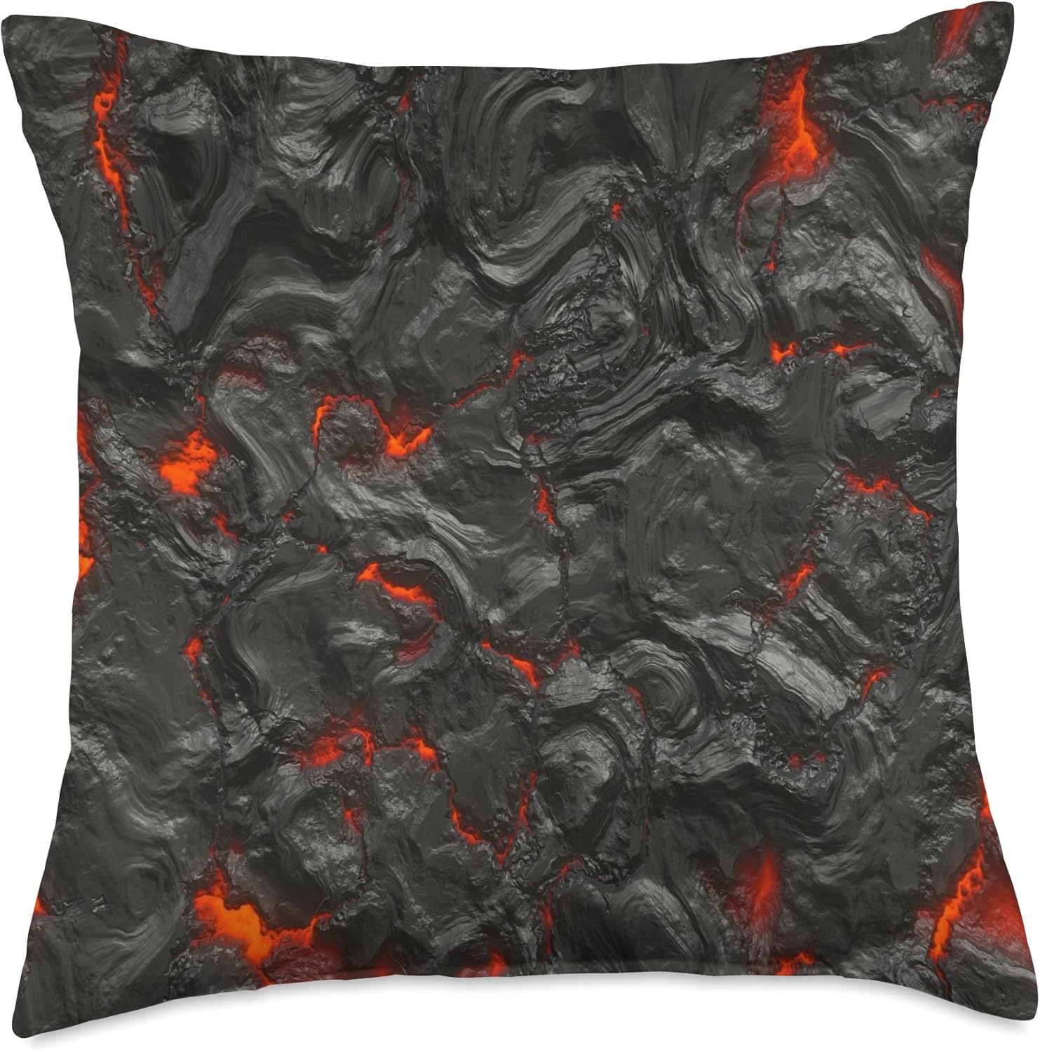 Lava Rocks Throw Pillow