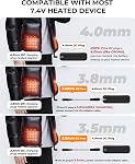 7.4V 5V 16000mAh Heated Vest Battery Pack for ORORO, for 7.4V Venustas, Rechargeable Battery Pack for Heated Vests, LED Display Portable Power Bank for Heating Vest, Jacket, Pants for Hecusma