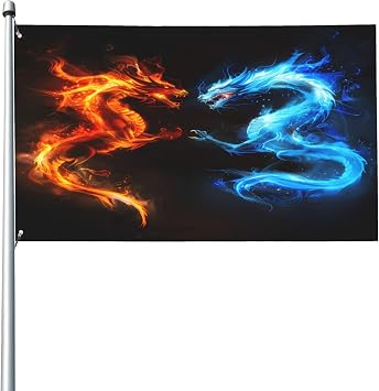 Red Flame Guitar Music Outside Flags 3x5 Heavy Duty Garden Flag for Outdoor Hanging Banner Polyester Decoration Fade Resistant Garden Porch