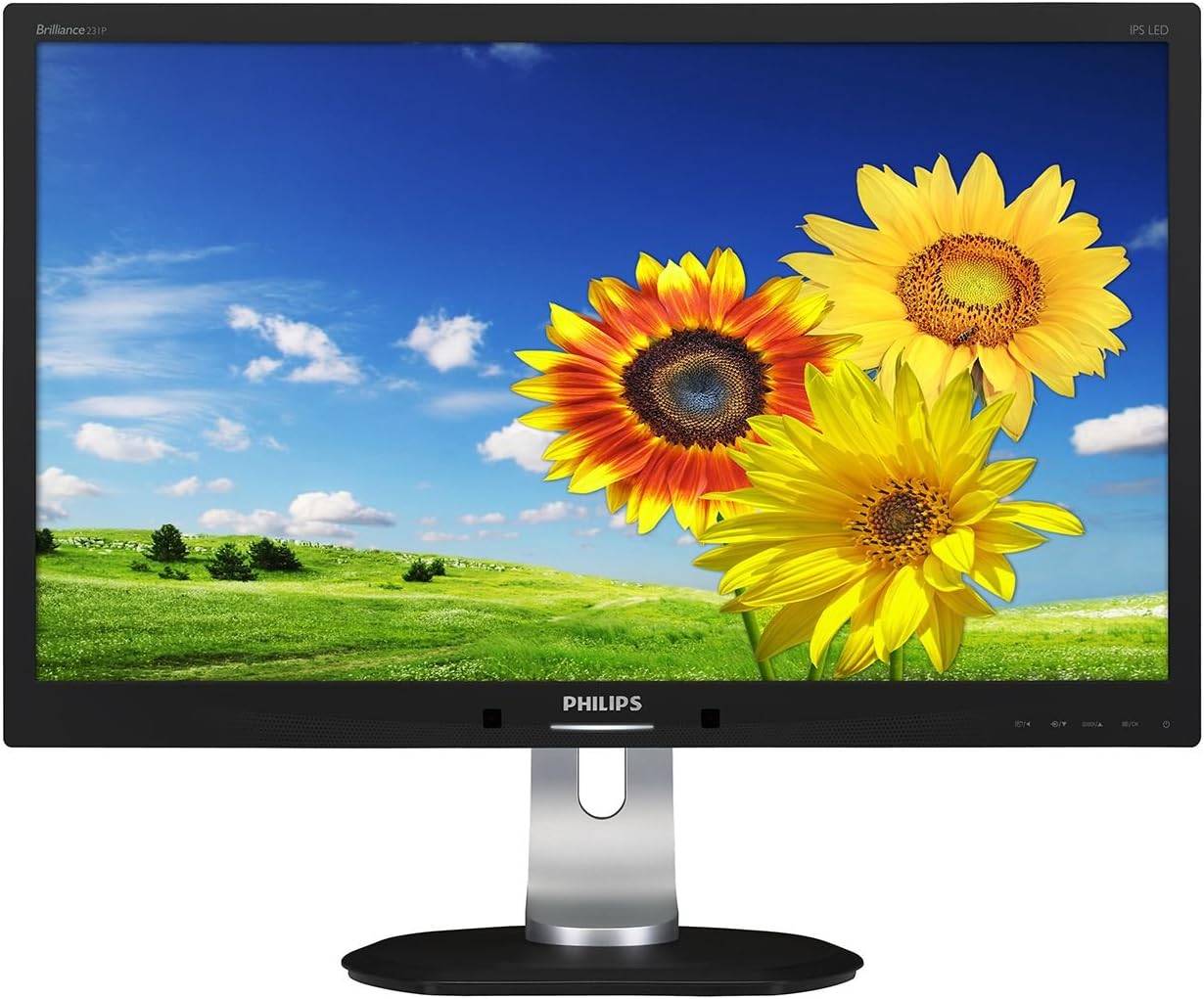 Front view of the Philips Brilliance 231P4QUPEB monitor