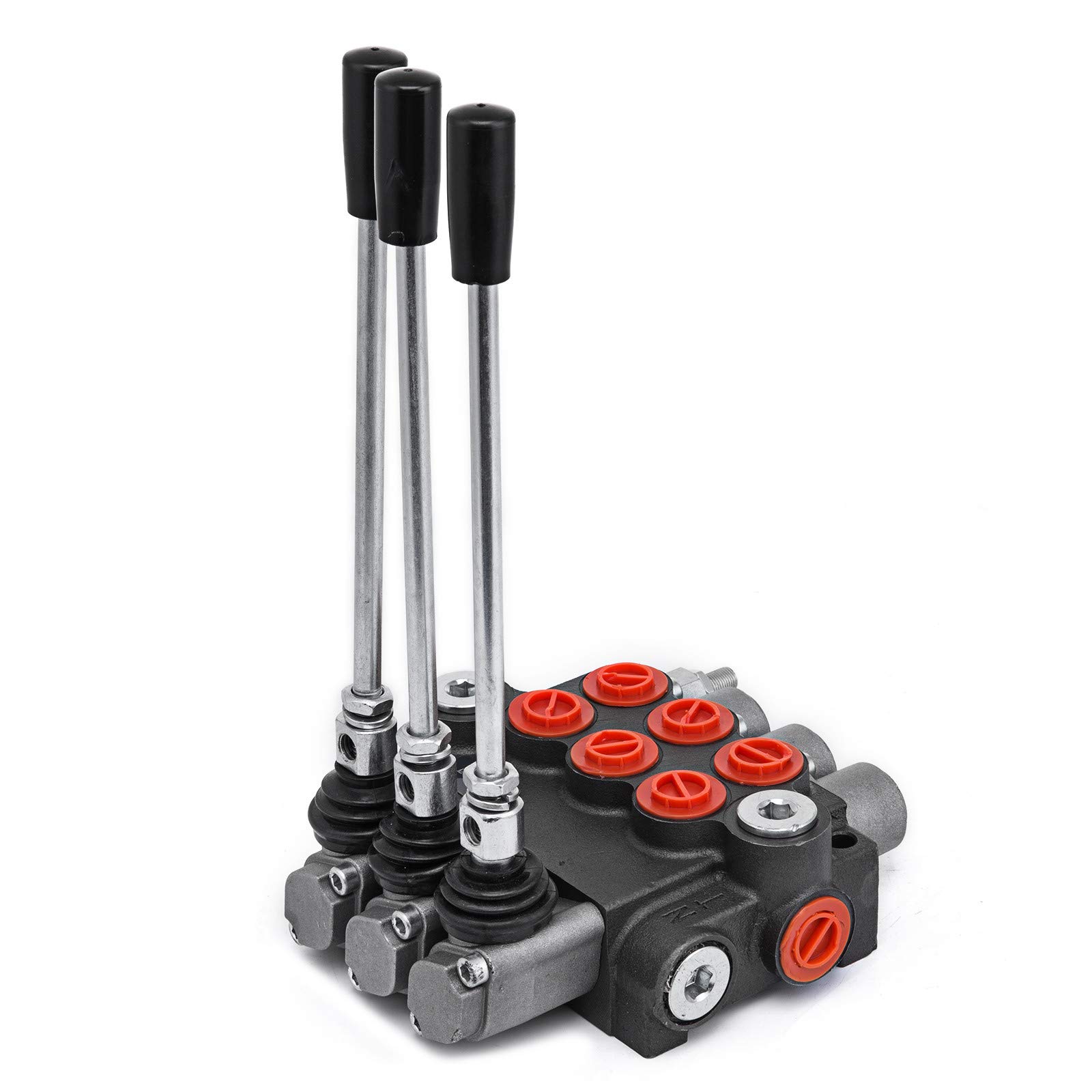 VEVOR Válvula de Control Direccional Hidráulica 11 gpm 3 Bobina, Válvula de Descarga Hidráulica Cilindro de Doble Efecto, Válvula Direccional Hidráulica Múltiples Medios de Control, Tractores