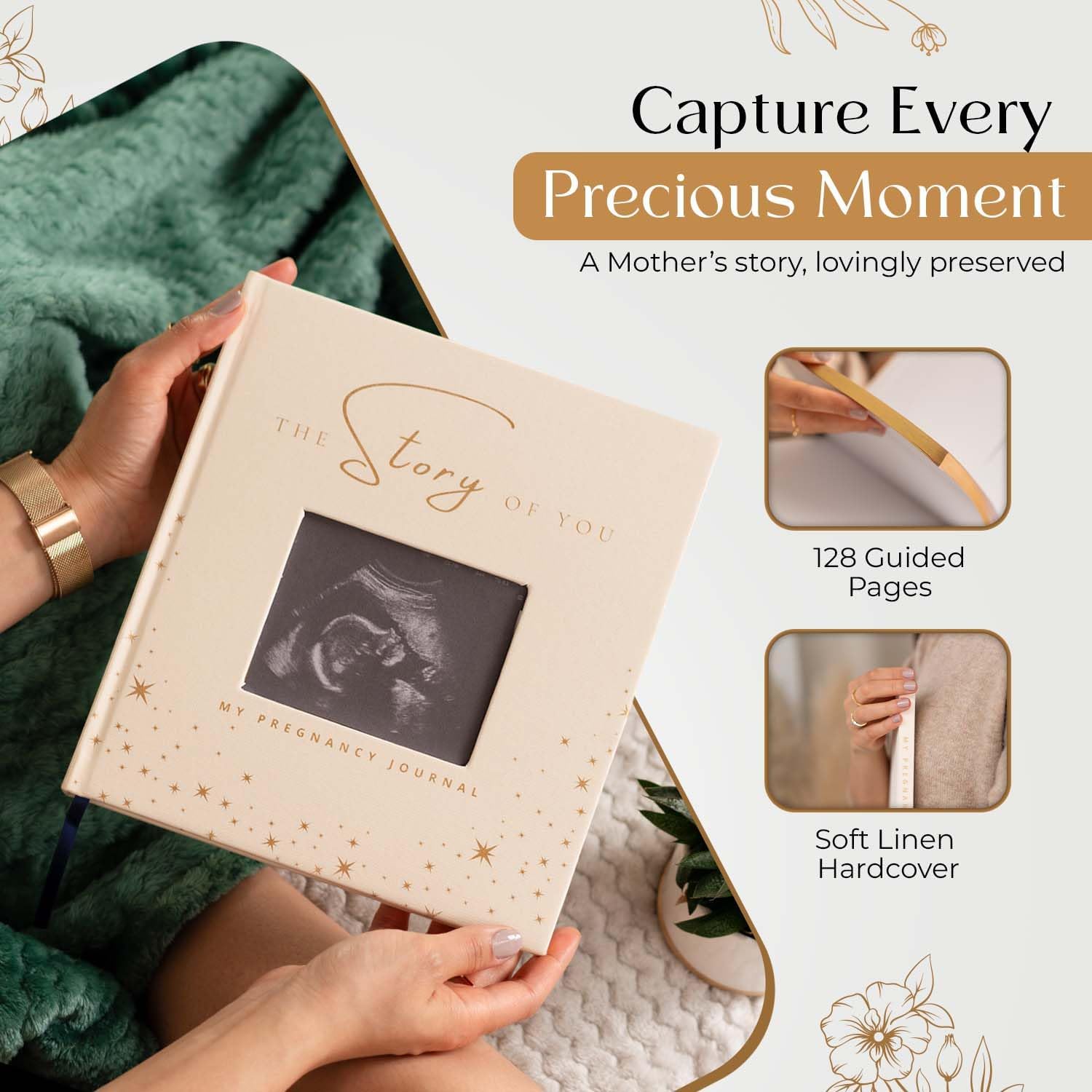 My Pregnancy Journal Memory Book -128 Page Pregnancy Planner and pregnancy journal for first time moms 2025- Weekly Pregnancy Scrapbook - pregnancy memory book - pregnancy book memory book