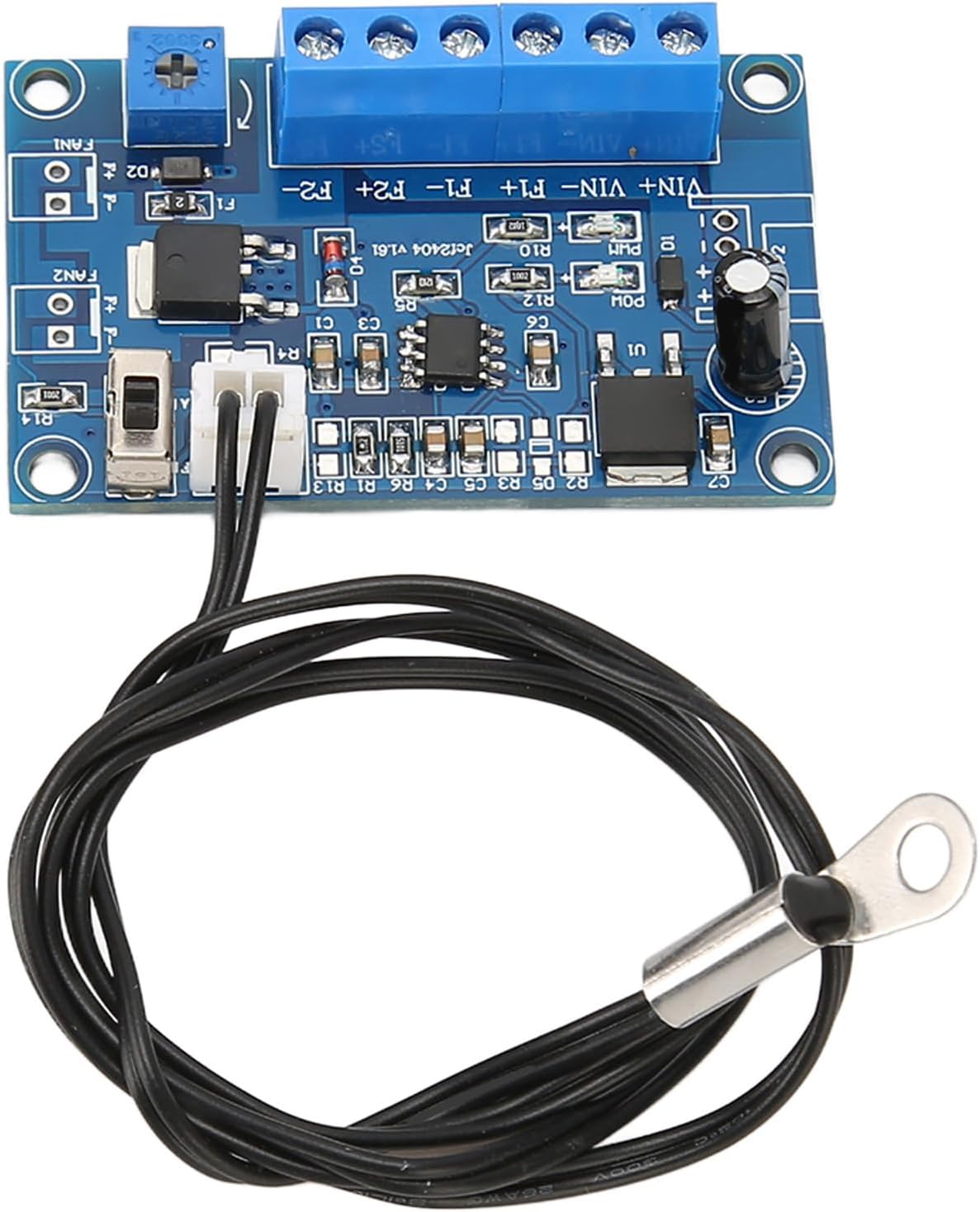 Annadue Cooling Fan Speed Controller, Pwm Display Module With 19.7In Cable Adjustable Or Fixed Mode, Controller For 12V/24V 2 3 4 Wire