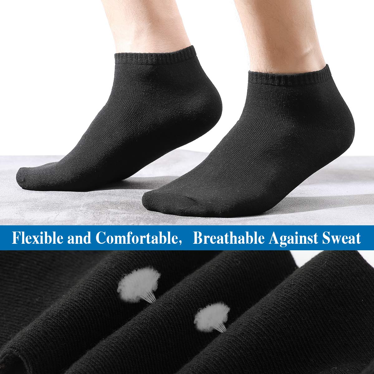 MOCOCITO Calzini Uomo Corti, Fantasmini Uomo Donna per Mocassino, Calze Corte in Cotone Sportivo Calzini Corti Invisibili Cotone Sportivi